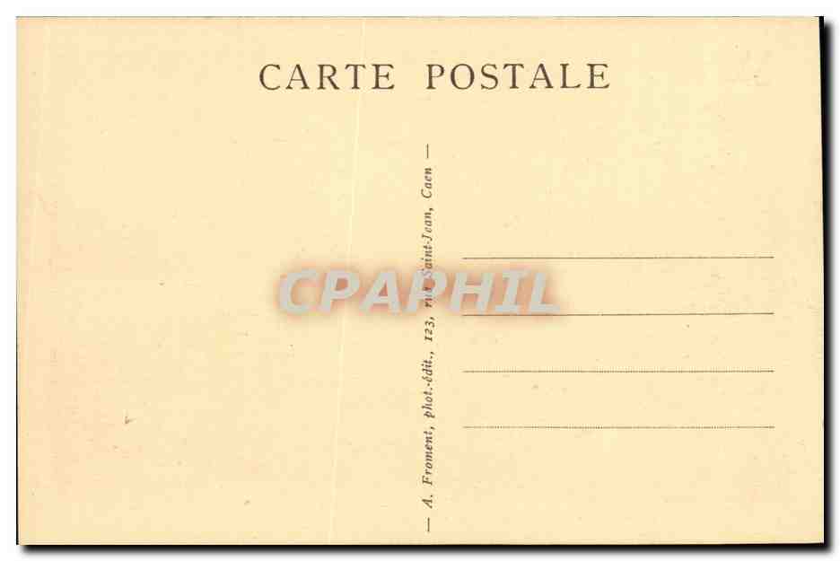 CPA Caen Saint Etienne Abbaye aux hommes Vue du stade — Verso