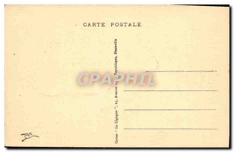 CPA Caen Abside et les Tours de St Etienne — Verso