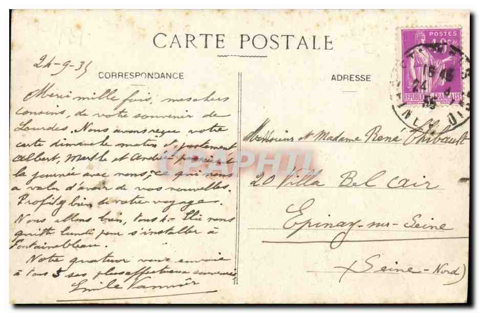 CPA Caen Abside de L abbaye aux Hommes — Verso