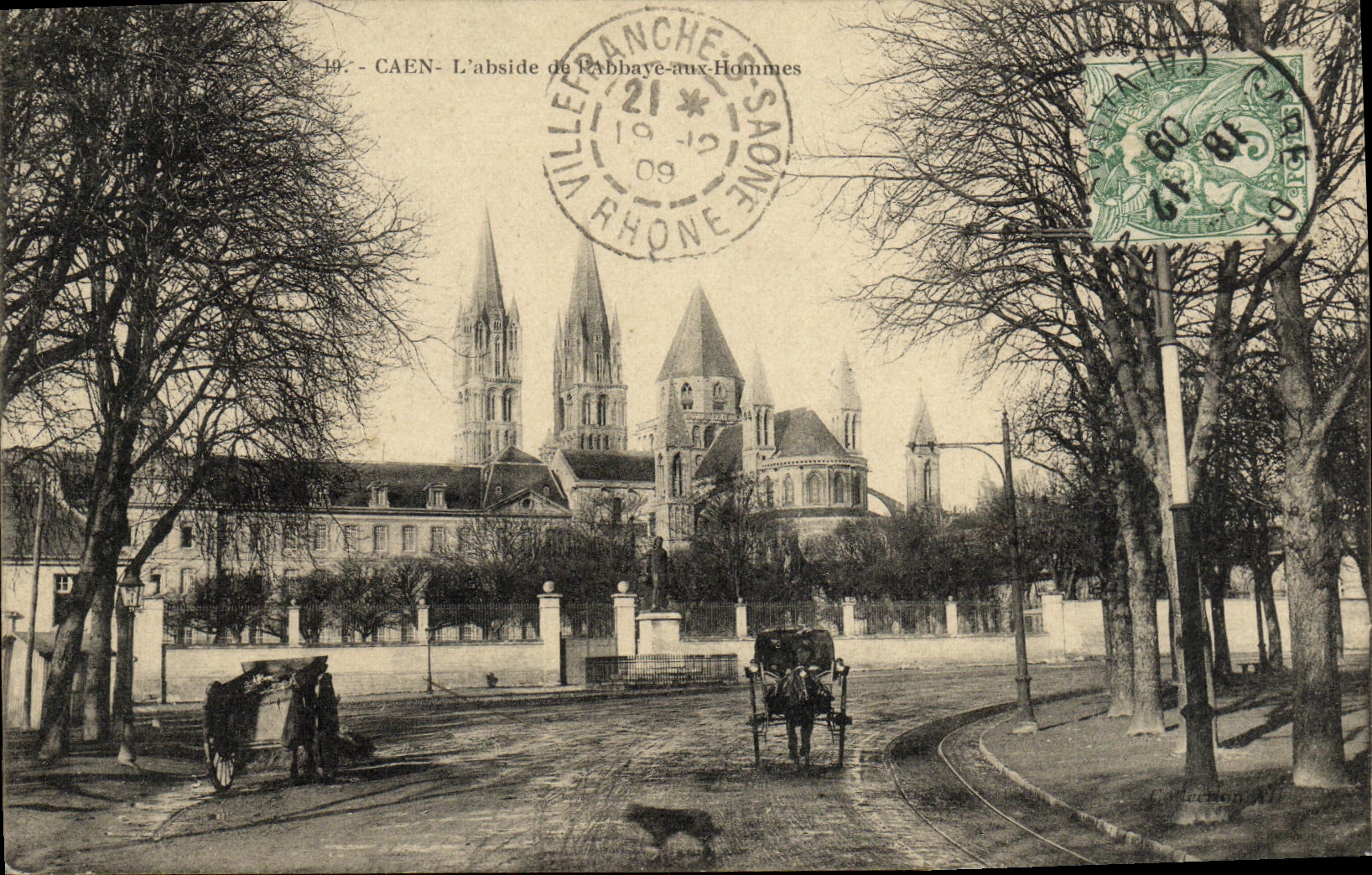 CPA Caen Abside de L abbaye aux Hommes
