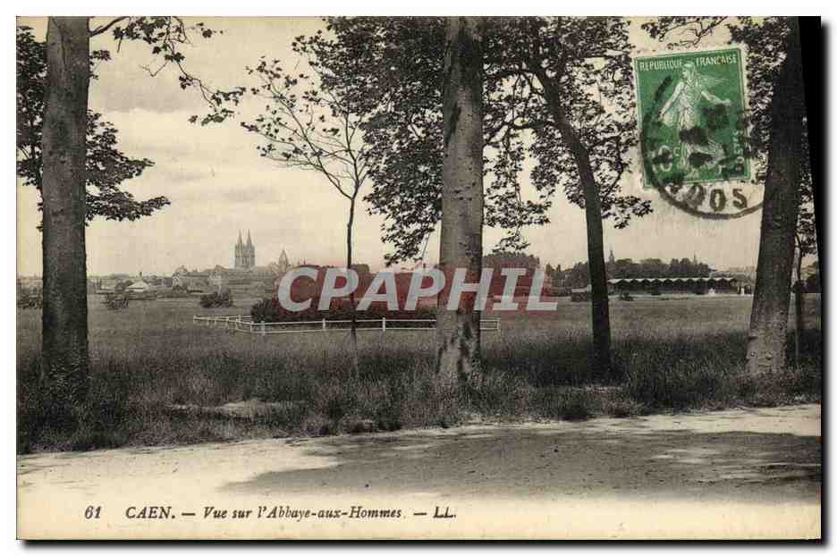 CPA Caen Vue sur l Abbaye aux Hommes