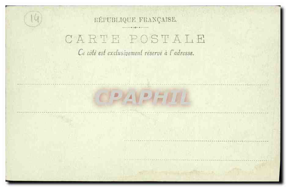 CPA Caen Interieur de l Abbaye Vue aux Hommes — Verso