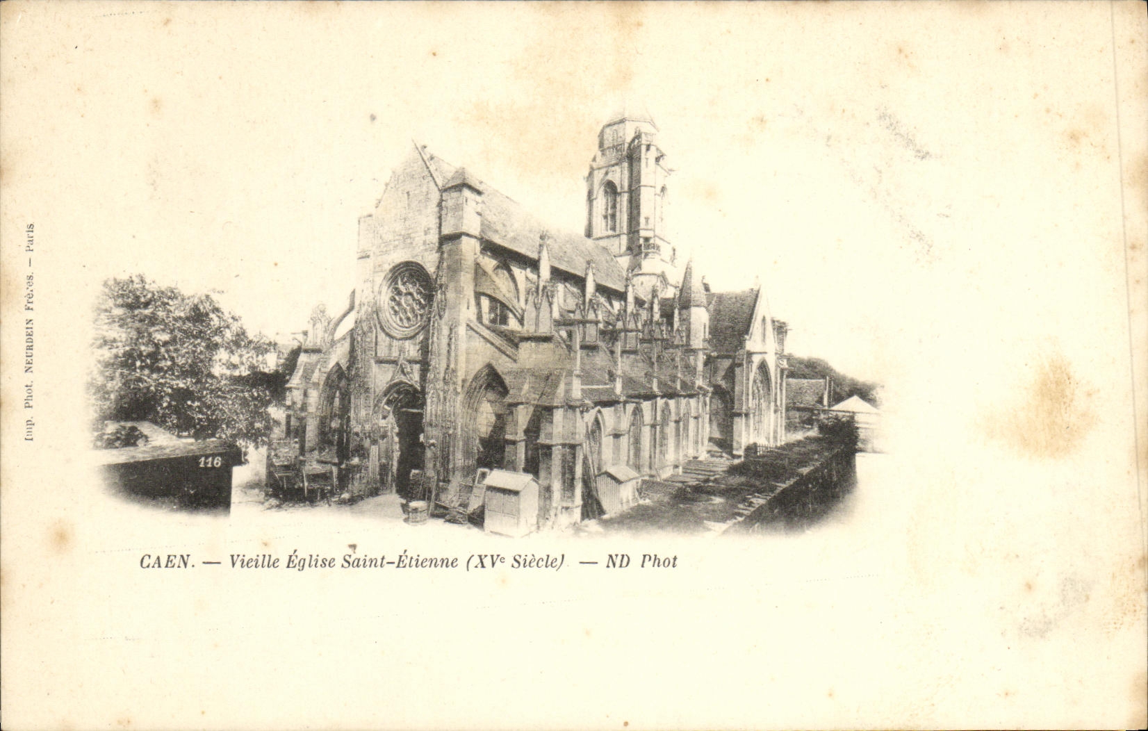 CPA Caen Vieille Eglise Saint Etienne 