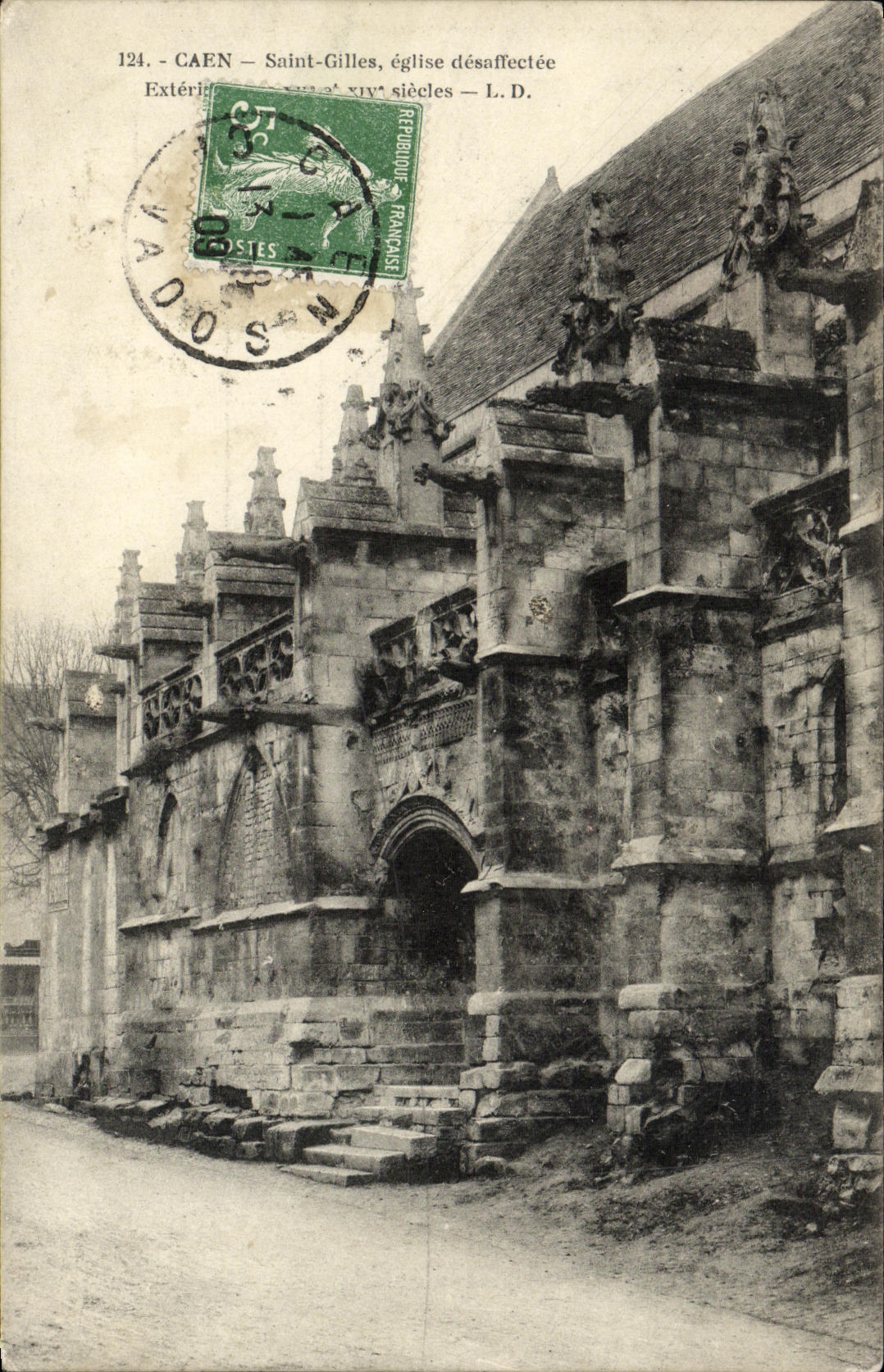 CPA Caen Saint Gilles Eglise desaffectee