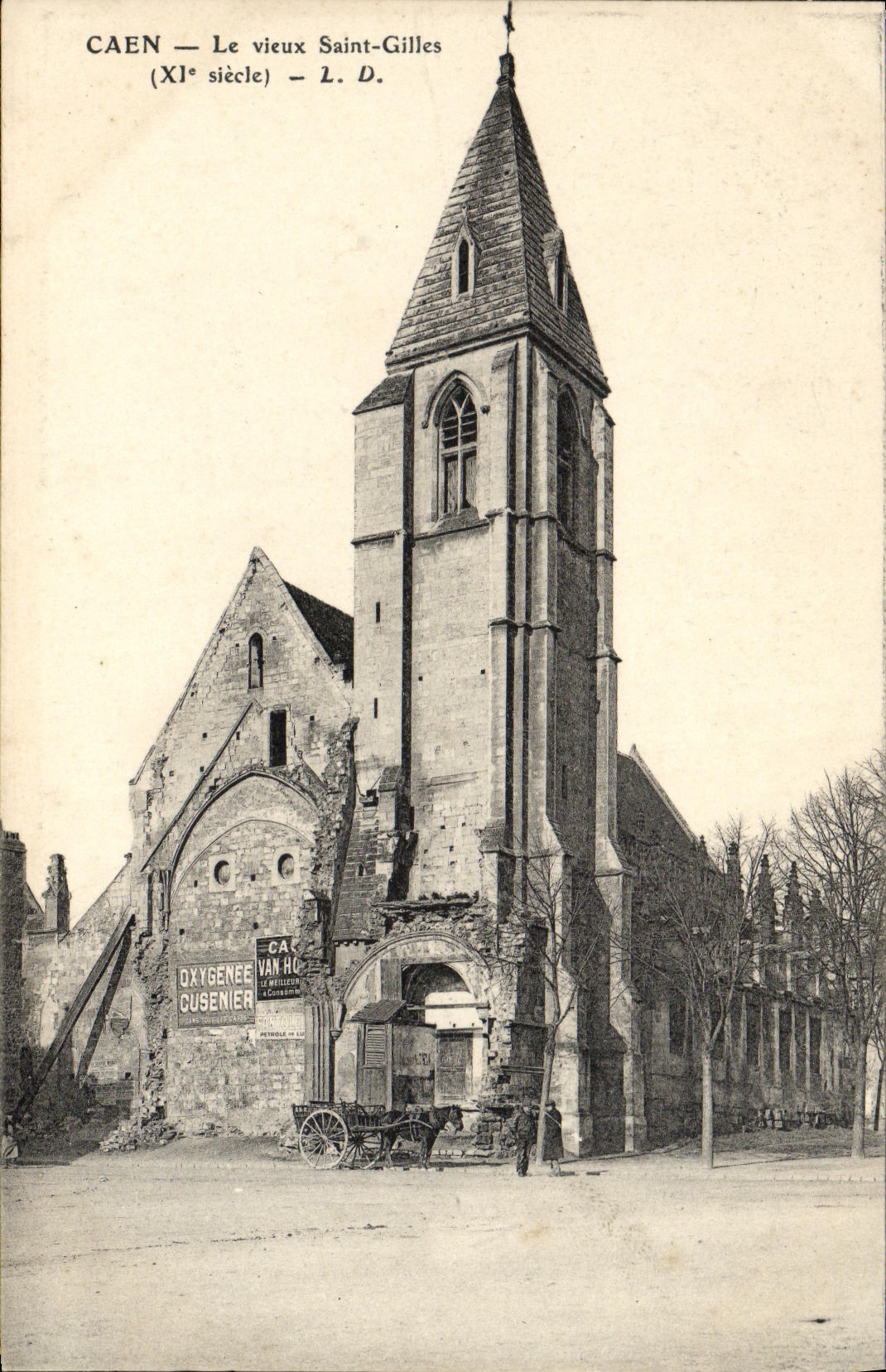 CPA Caen Le Vieux Saint Gilles Eglise 