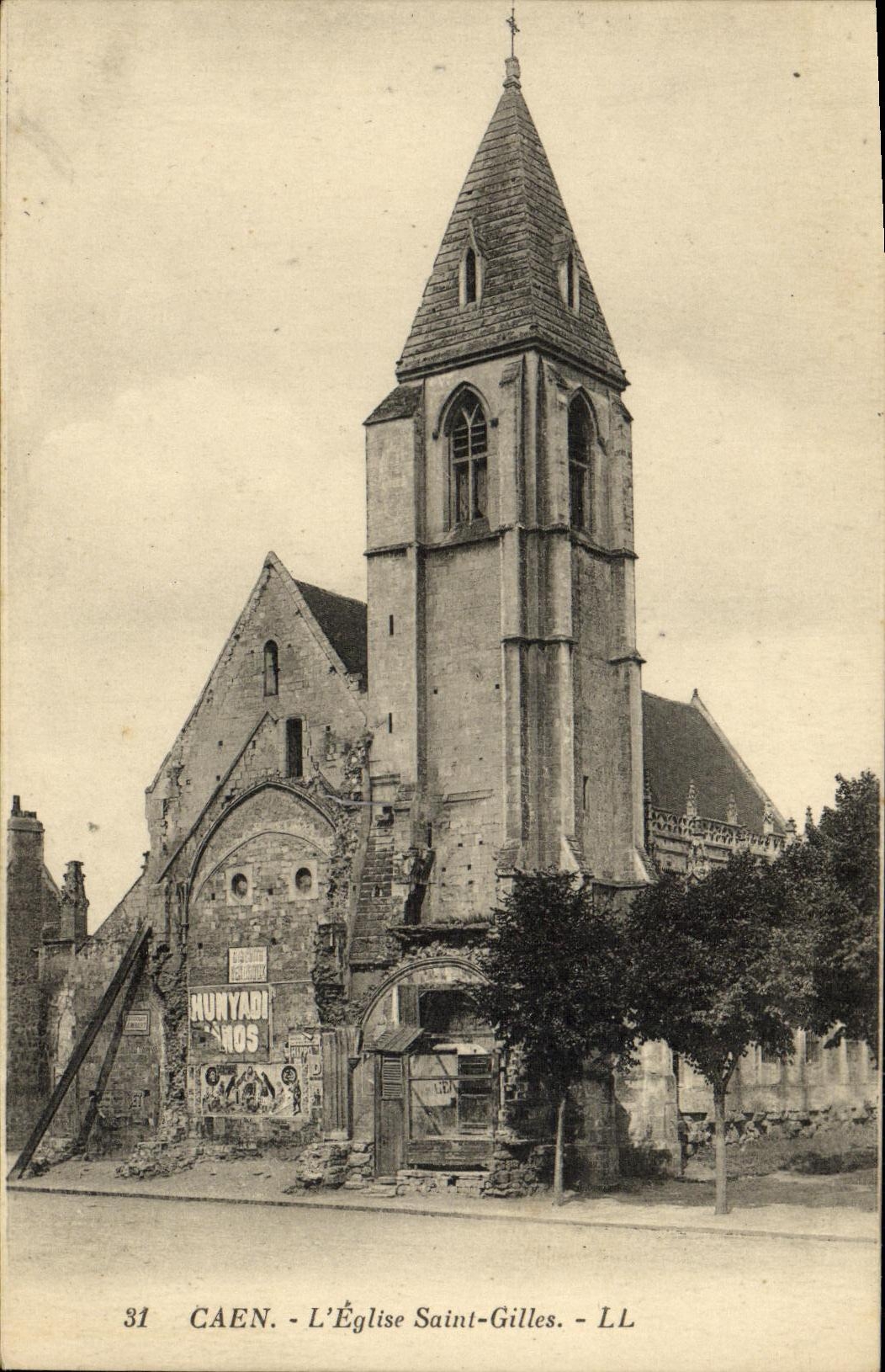 CPA Caen Saint Gilles Eglise 