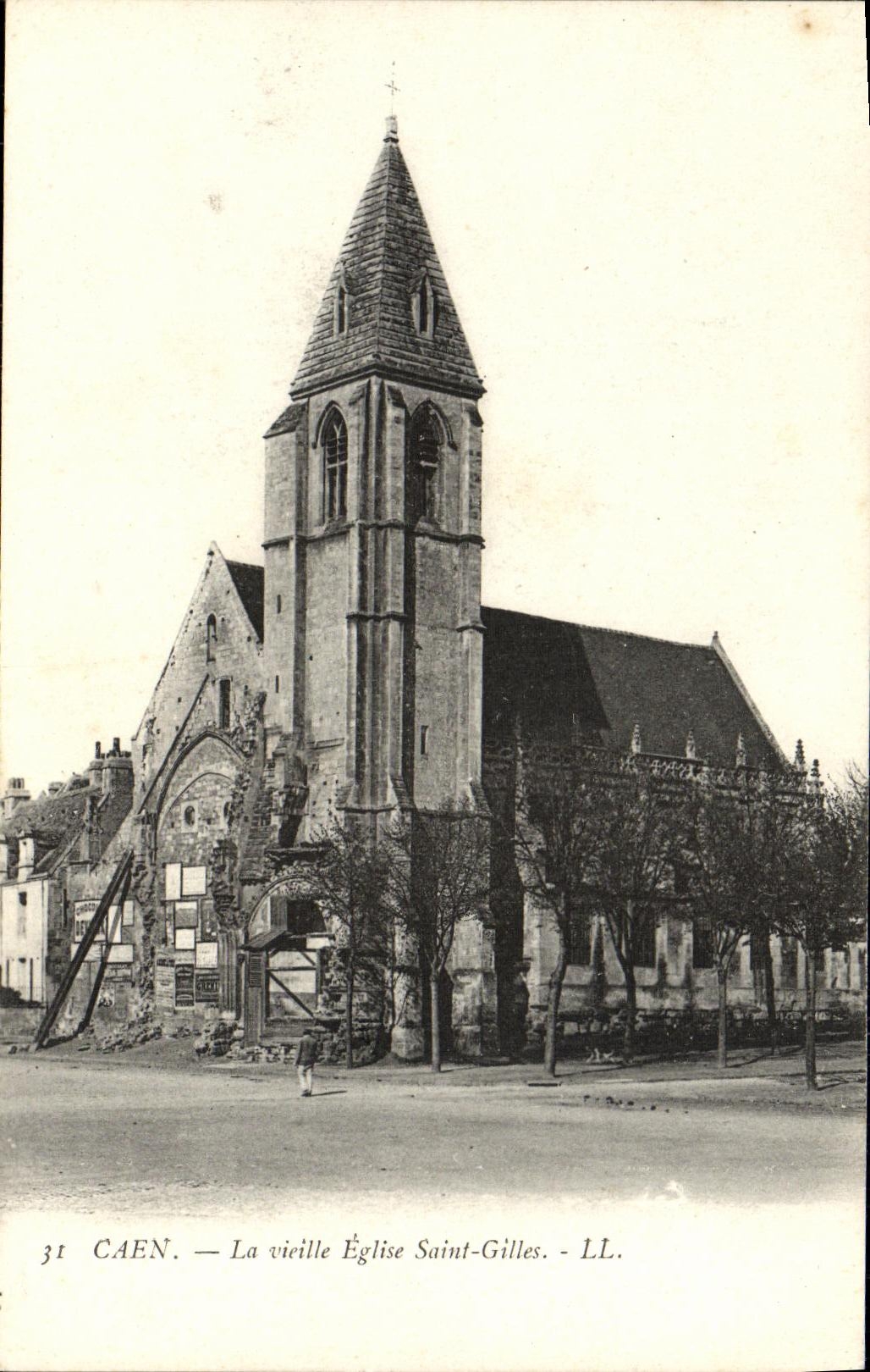 CPA Caen La Vieille Saint Gilles Eglise 