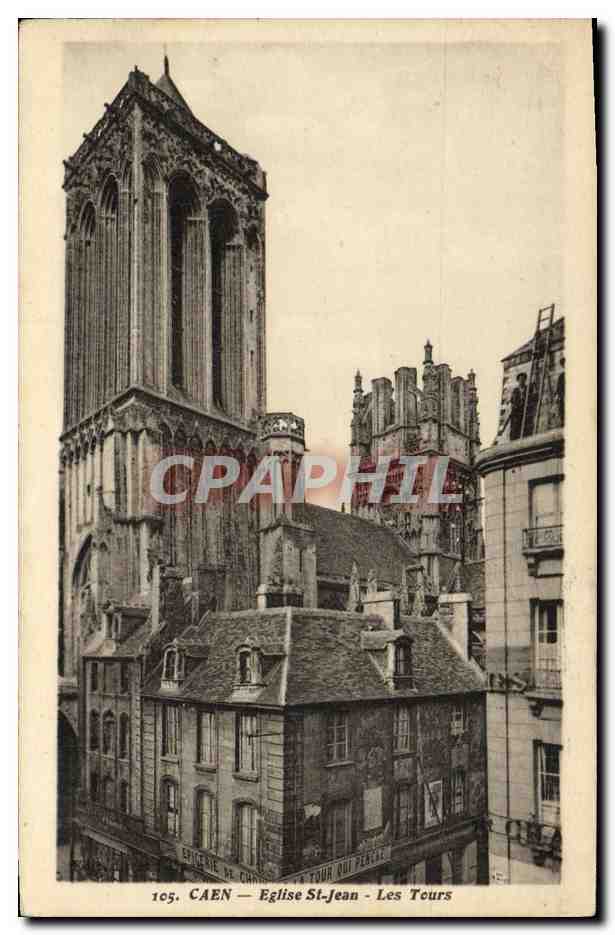 Caen — Église Saint-Jean — Les Tours