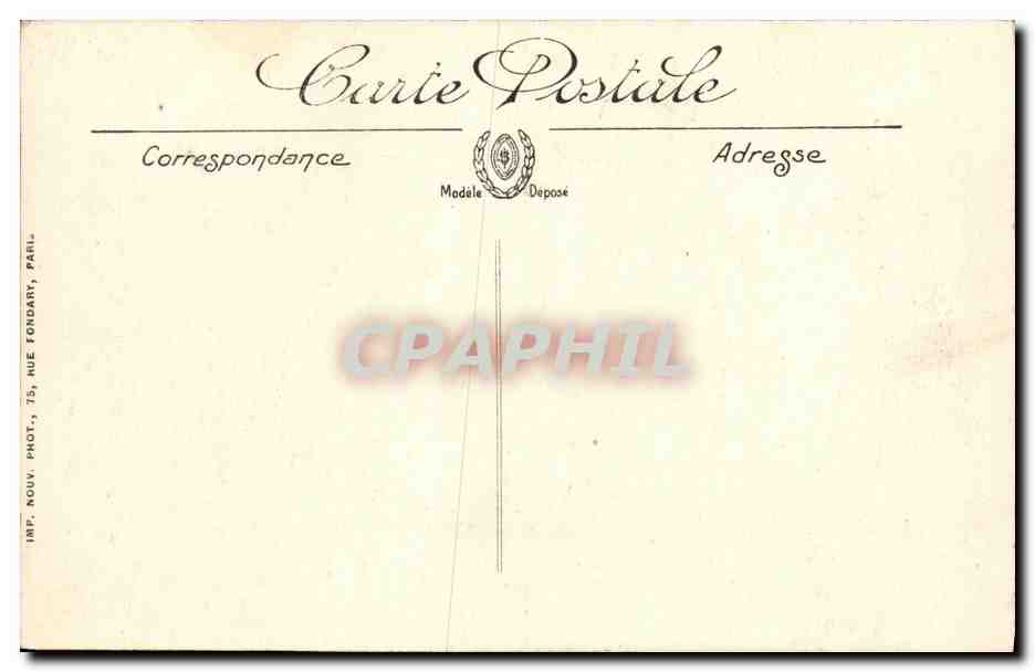 CPA Caen Abside L Eglise Saint Jean Les Tours — Verso