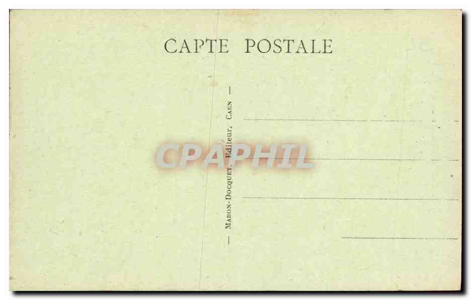 CPA Caen L Eglise Saint Jean Les tours — Verso