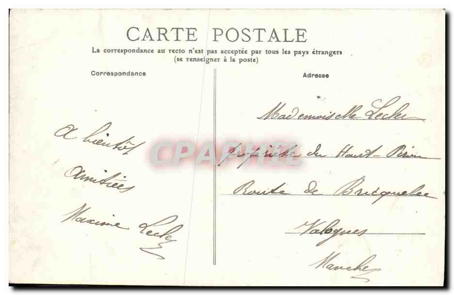 Caen — La Tour St-Jean — Éditeur inconnu, n° 132 — Verso