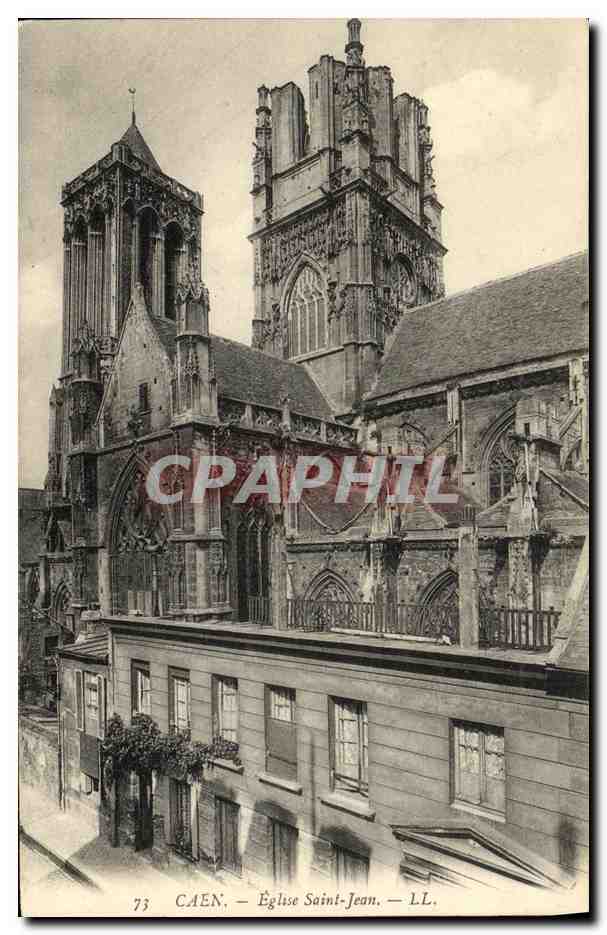 CPA Caen L Eglise Saint Jean