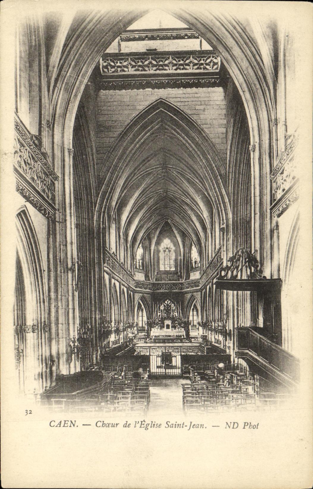 CPA Caen Choeur de L Eglise Saint Jean