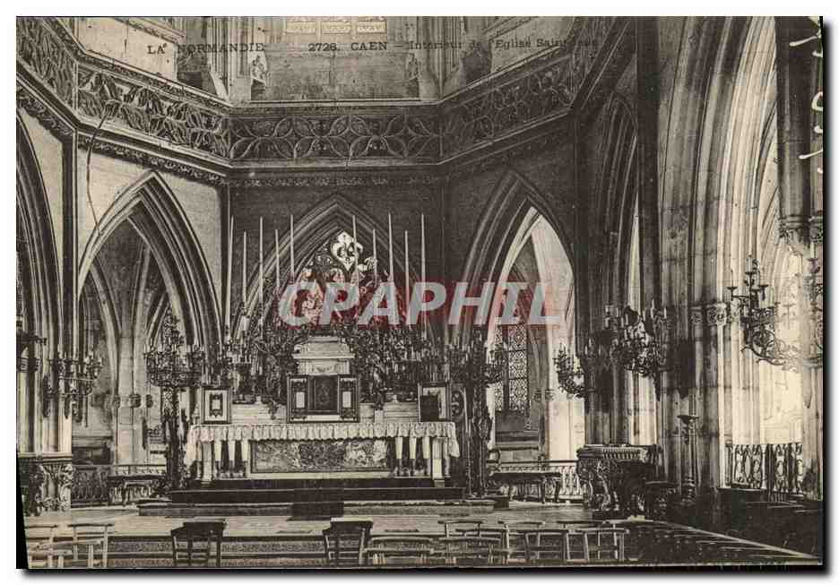 Intérieur de l'Église Saint-Pierre — Caen — La Normandie 2728