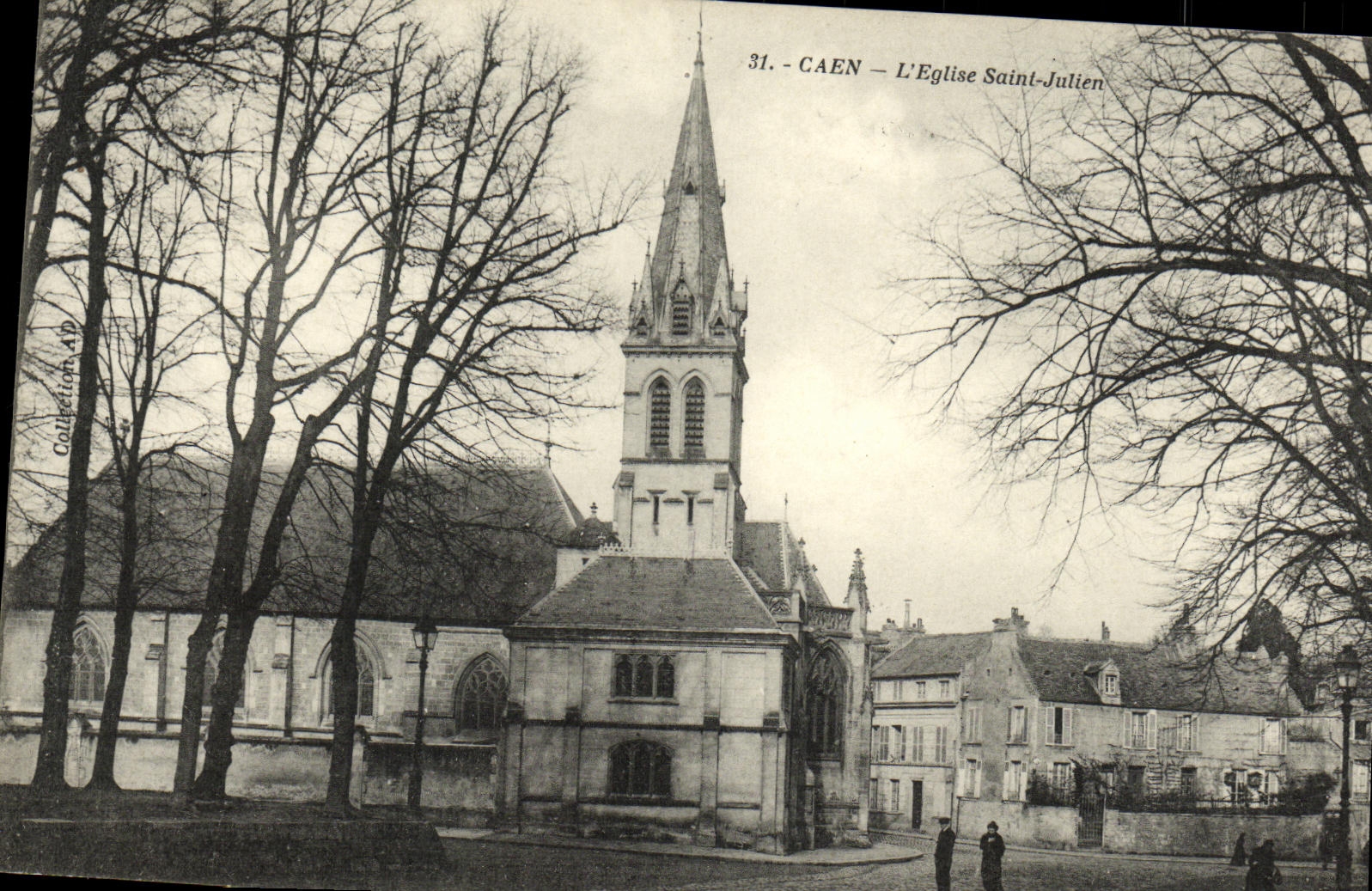CPA Caen L Eglise Saint Julien
