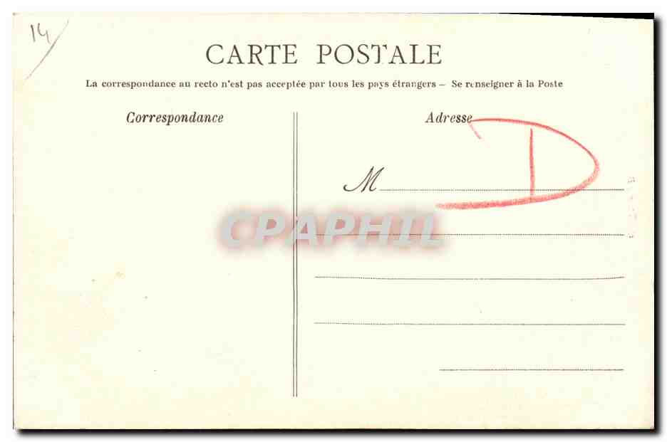 CPA Caen L Eglise Saint Julien — Verso