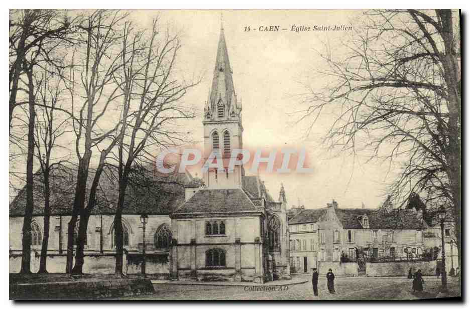 CPA Caen L Eglise Saint Julien