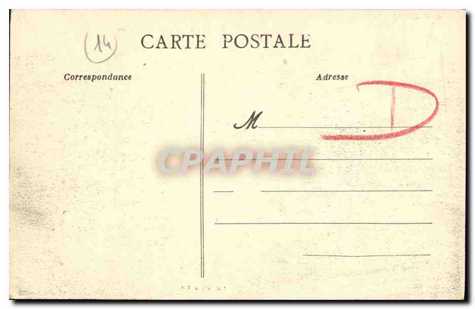 CPA Caen L Eglise Saint Julien — Verso