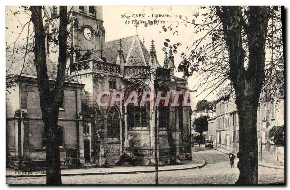 CPA Caen L Eglise Saint Julien L Abside de