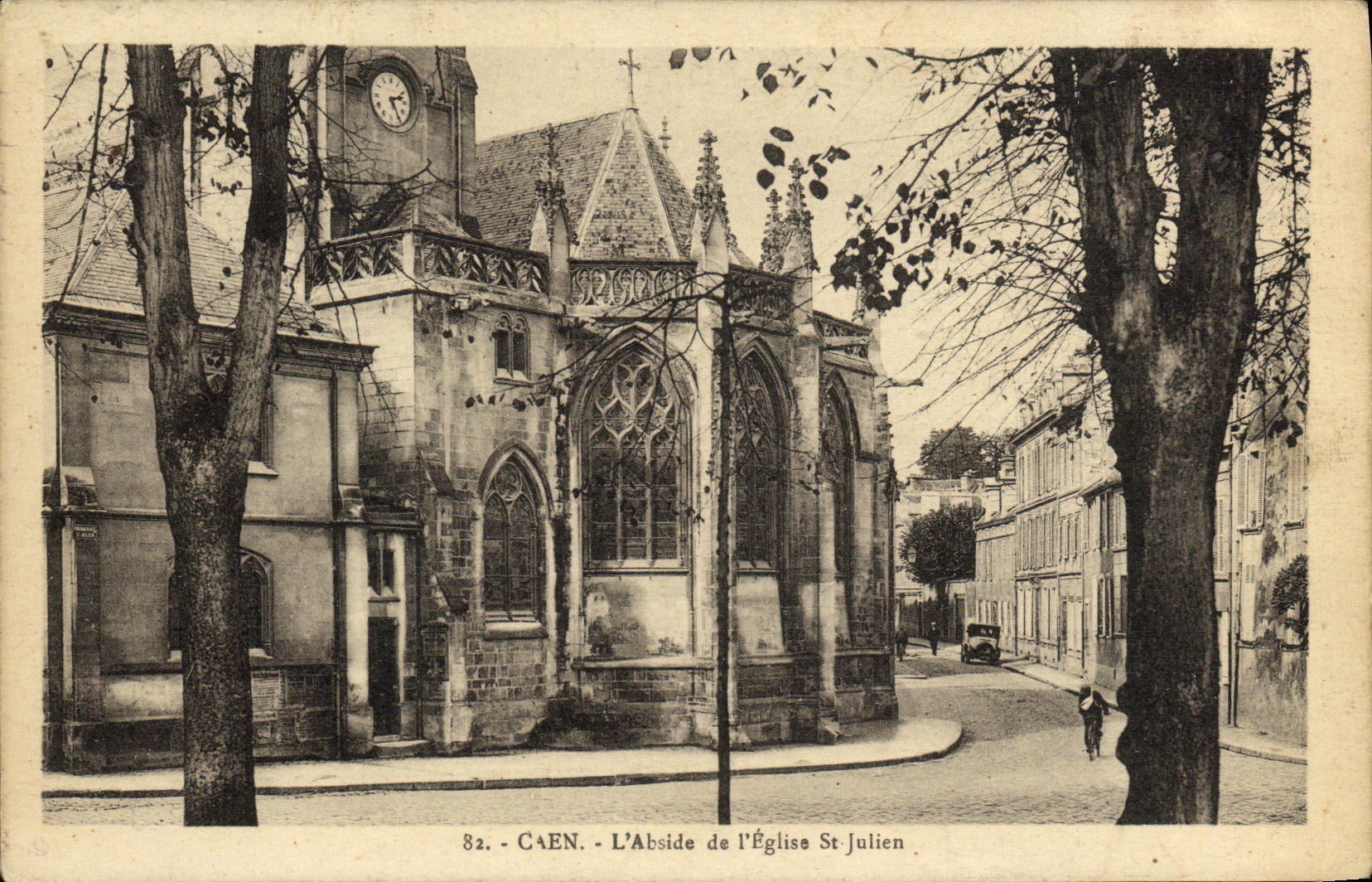 CPA Caen L Eglise Saint Julien L Abside de