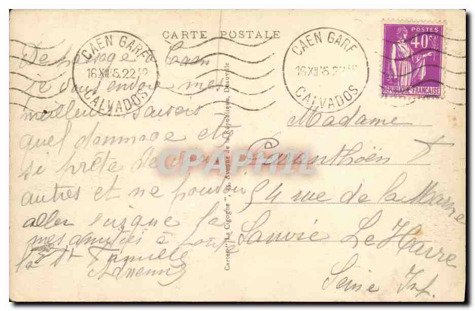 CPA Caen L Eglise Saint Julien L Abside de — Verso
