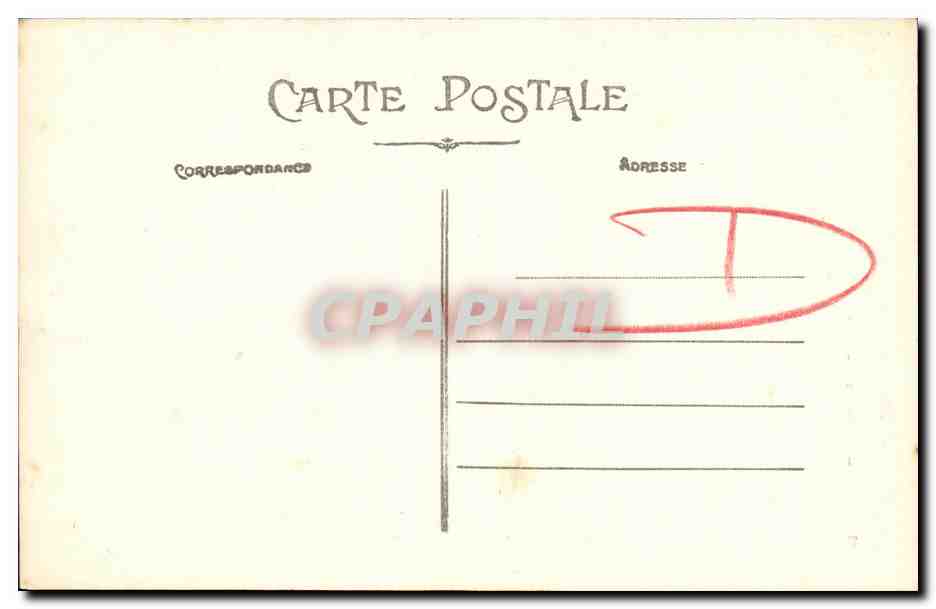 CPA Caen Vieux Saint Ouen — Verso