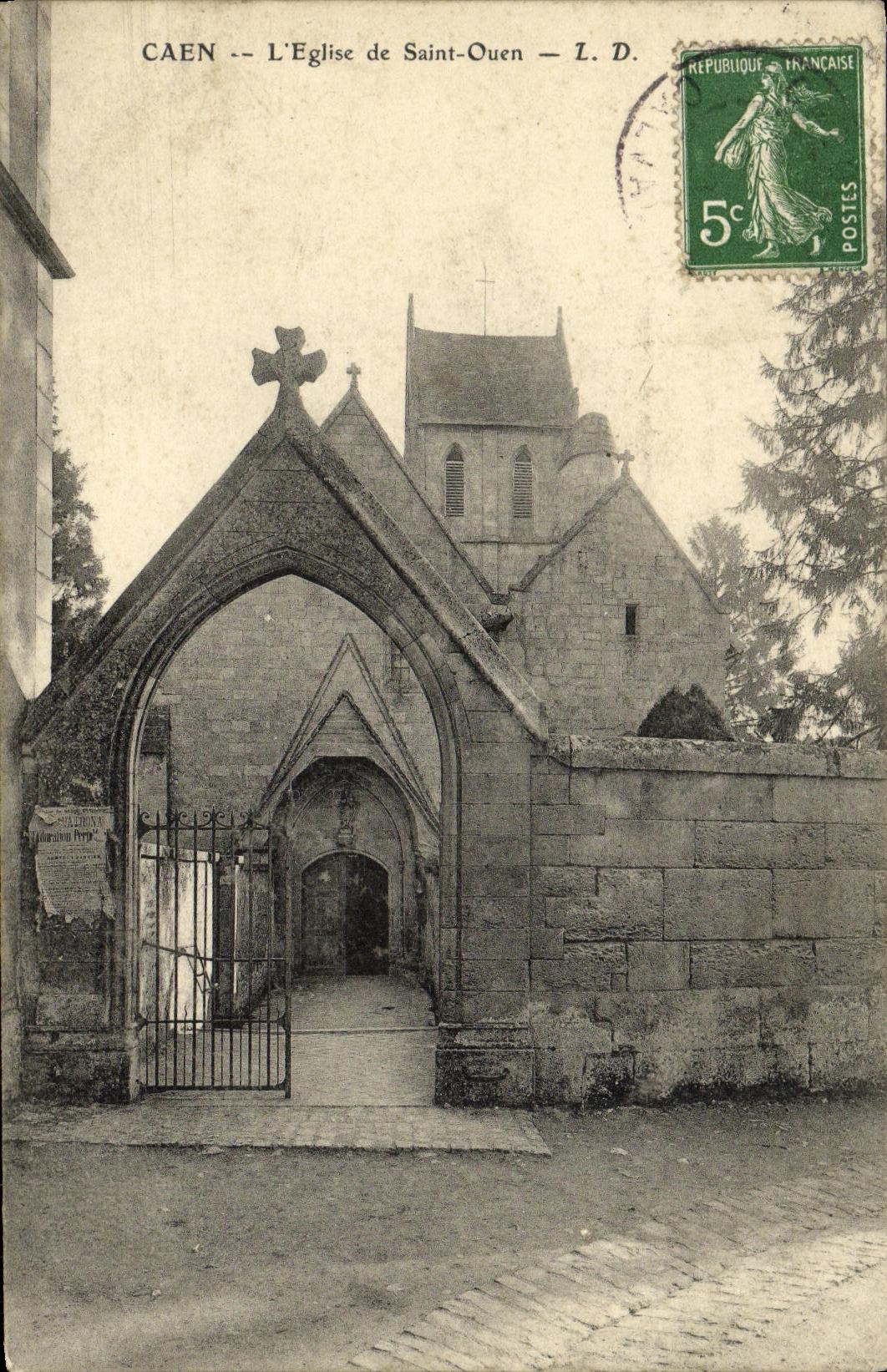 CPA Caen L Eglise Saint Ouen