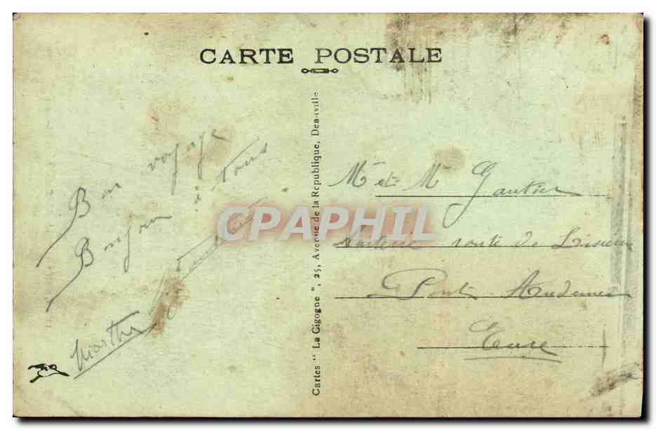 CPA Caen Abside de L Eglise St Pierre — Verso
