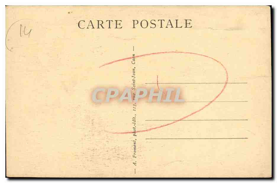 CPA Caen Abside de L Eglise St Pierre — Verso