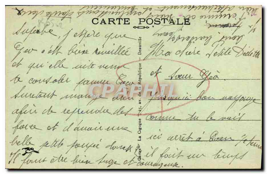 CPA Caen Abside De L Eglise Saint Pierre — Verso