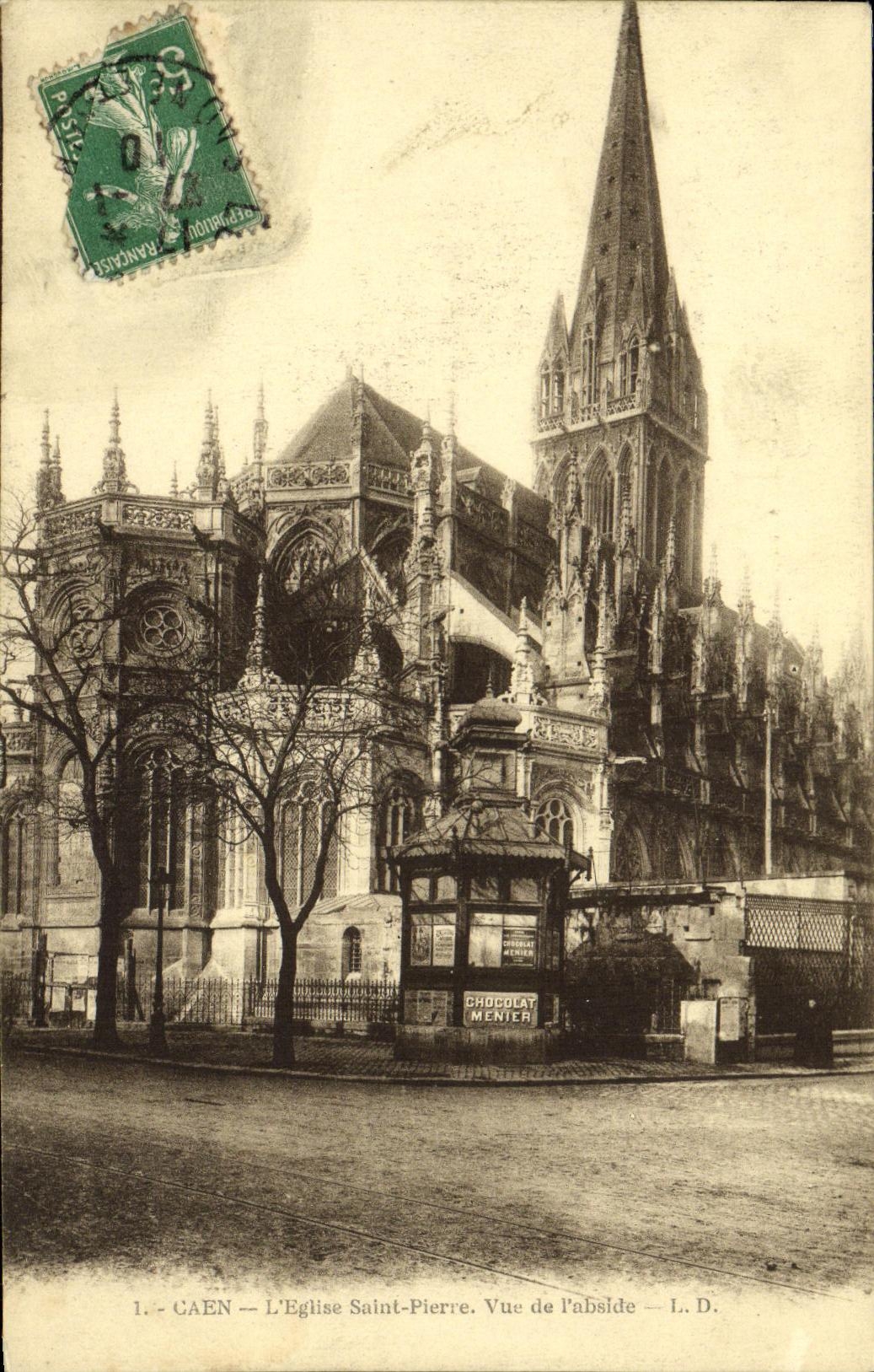 CPA Caen Eglise Saint Pierre Vue de L Abside