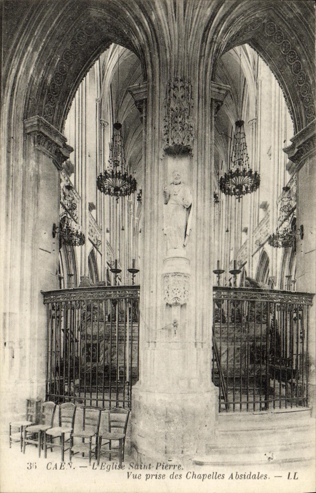 CPA Caen Eglise Saint Pierre Vue prise des chapelles absidiales