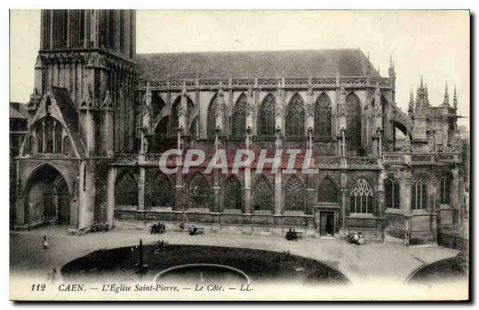 CPA Caen Eglise Saint Pierre Le cote