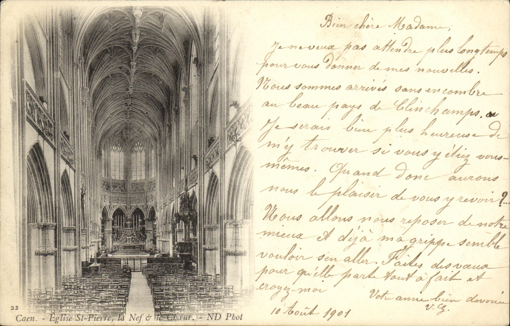Caen - Kirche Saint-Pierre, die Kirche & der Chor — ND Phot, n°22