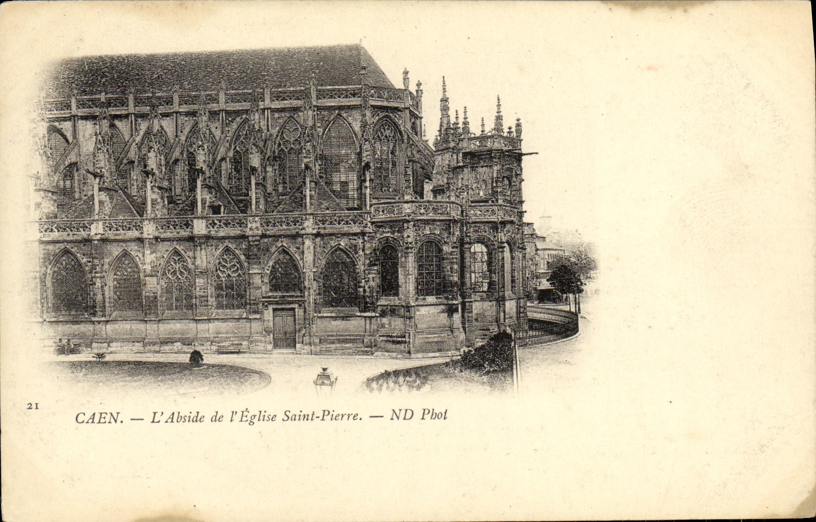 CPA Caen Eglise Saint Pierre l abside