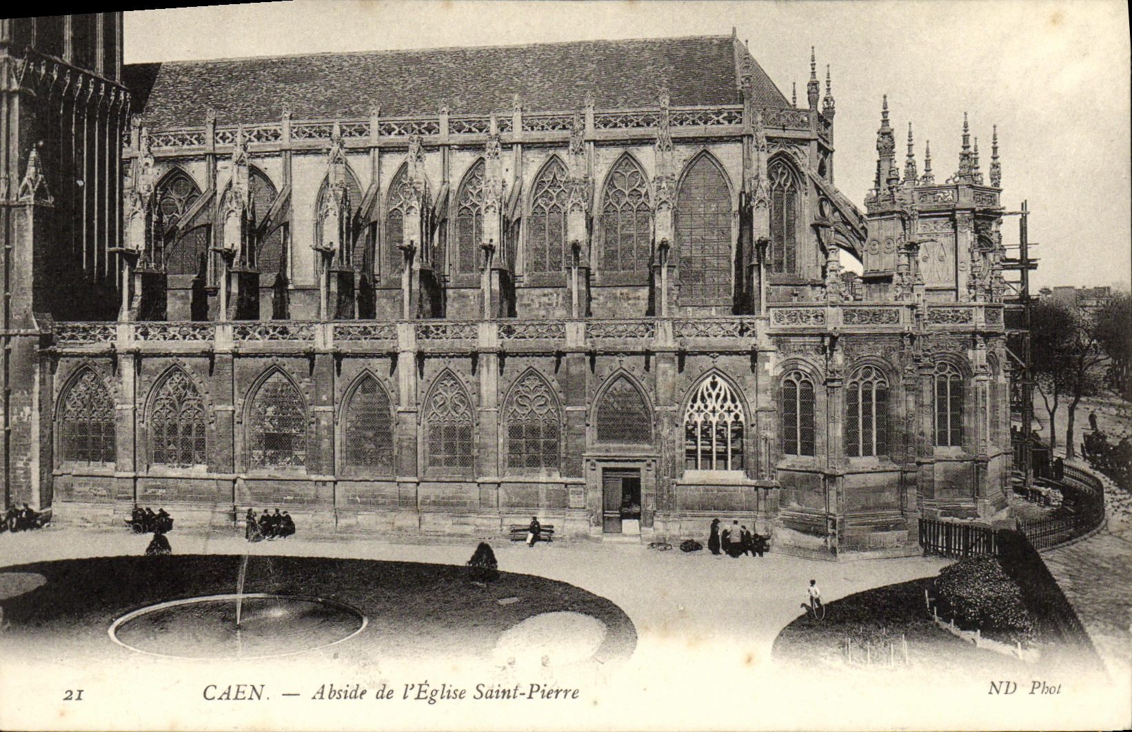 CPA Caen Eglise Saint Pierre L Abside