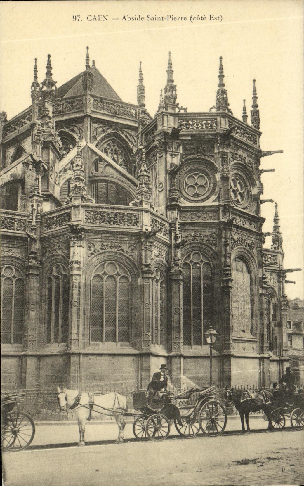 CPA Caen Eglise Saint Pierre Abside