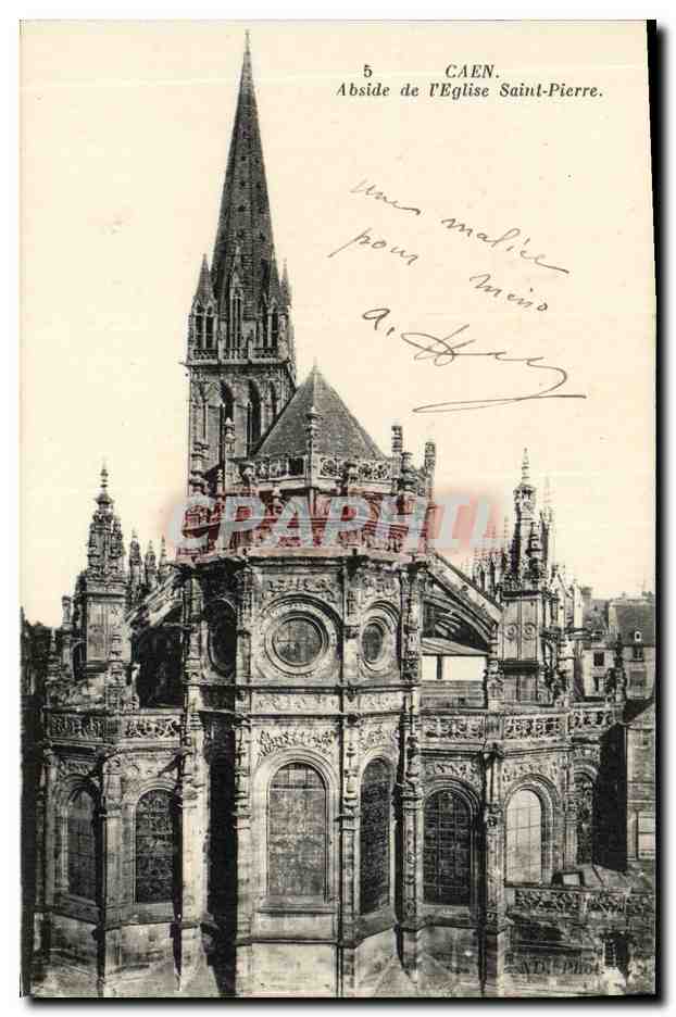 Caen — Abside de l'Église Saint-Pierre — IMP. PROT. NEURDEN ET CIE, PARIS