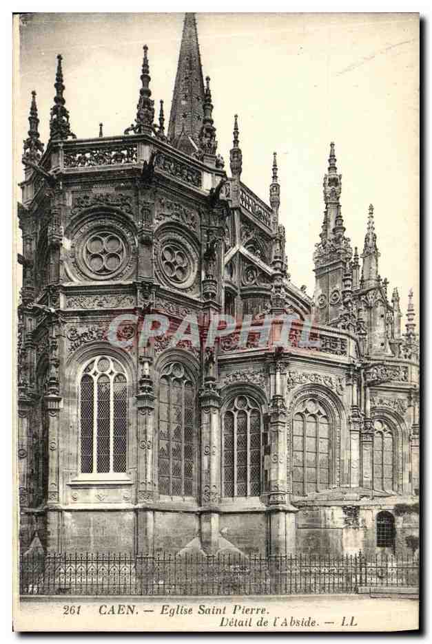 Caen — Église Saint-Pierre. Détail de l'Abside — L.L. n°261