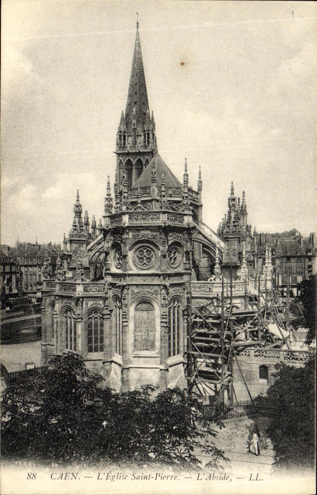 CPA Caen Eglise Saint Pierre L abside