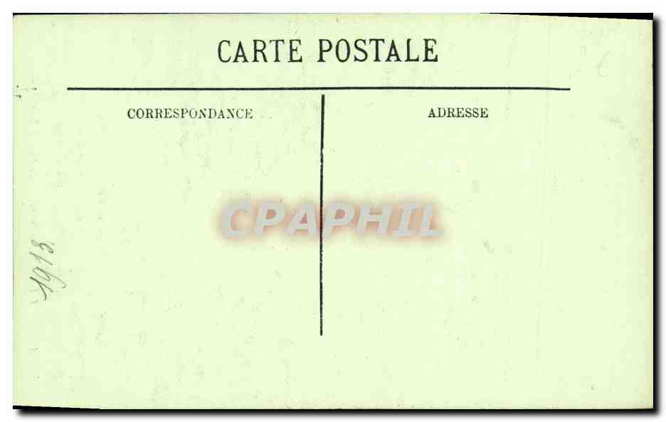 CPA Caen Eglise Saint Pierre Le Portail — Verso