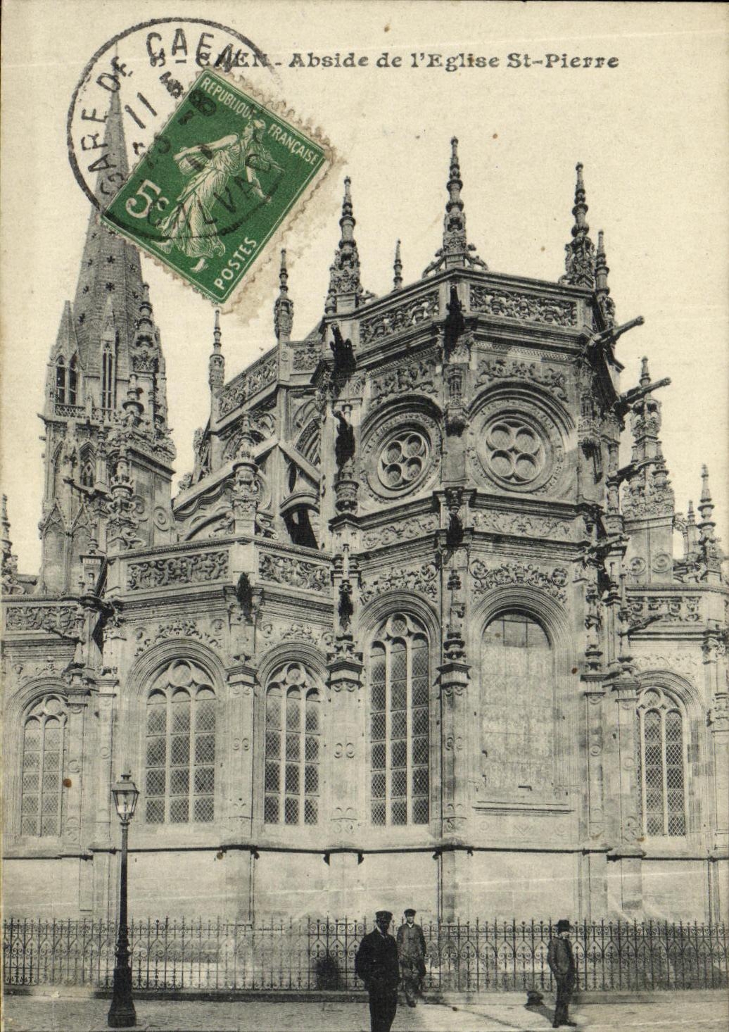 CPA Caen Eglise Saint Pierre Abside de l eglise