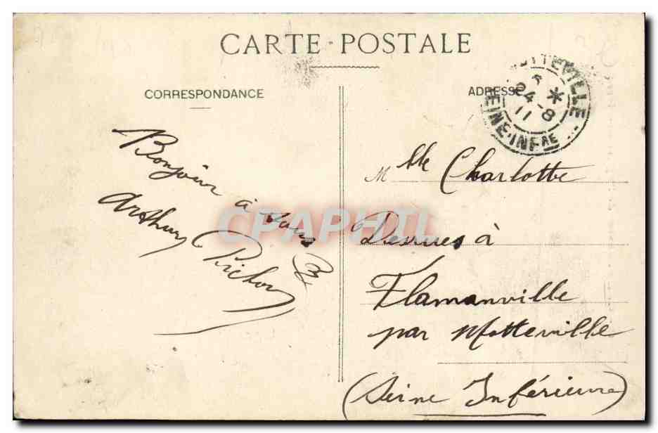 CPA Caen Eglise Saint Pierre Abside de l eglise — Verso
