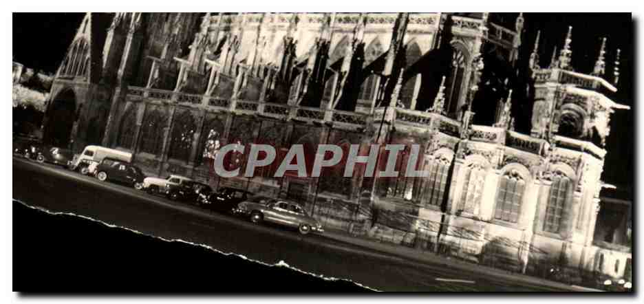 Caen - L'Église Saint-Pierre illuminée — clocher et abside — Photedit, 1 bis Av. de la Ville, Grenoble