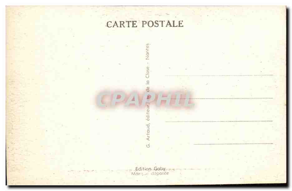 CPA Caen Interieur de la Cathedrale St Pierre — Verso