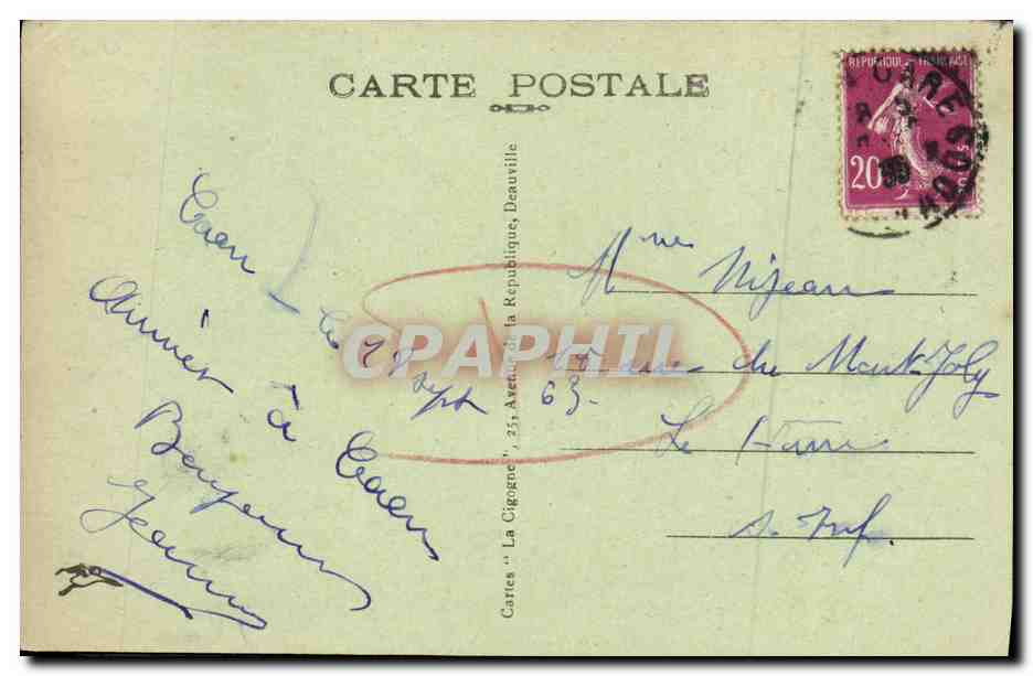 CPA Caen Abside L Eglise Saint Pierre Abside — Verso