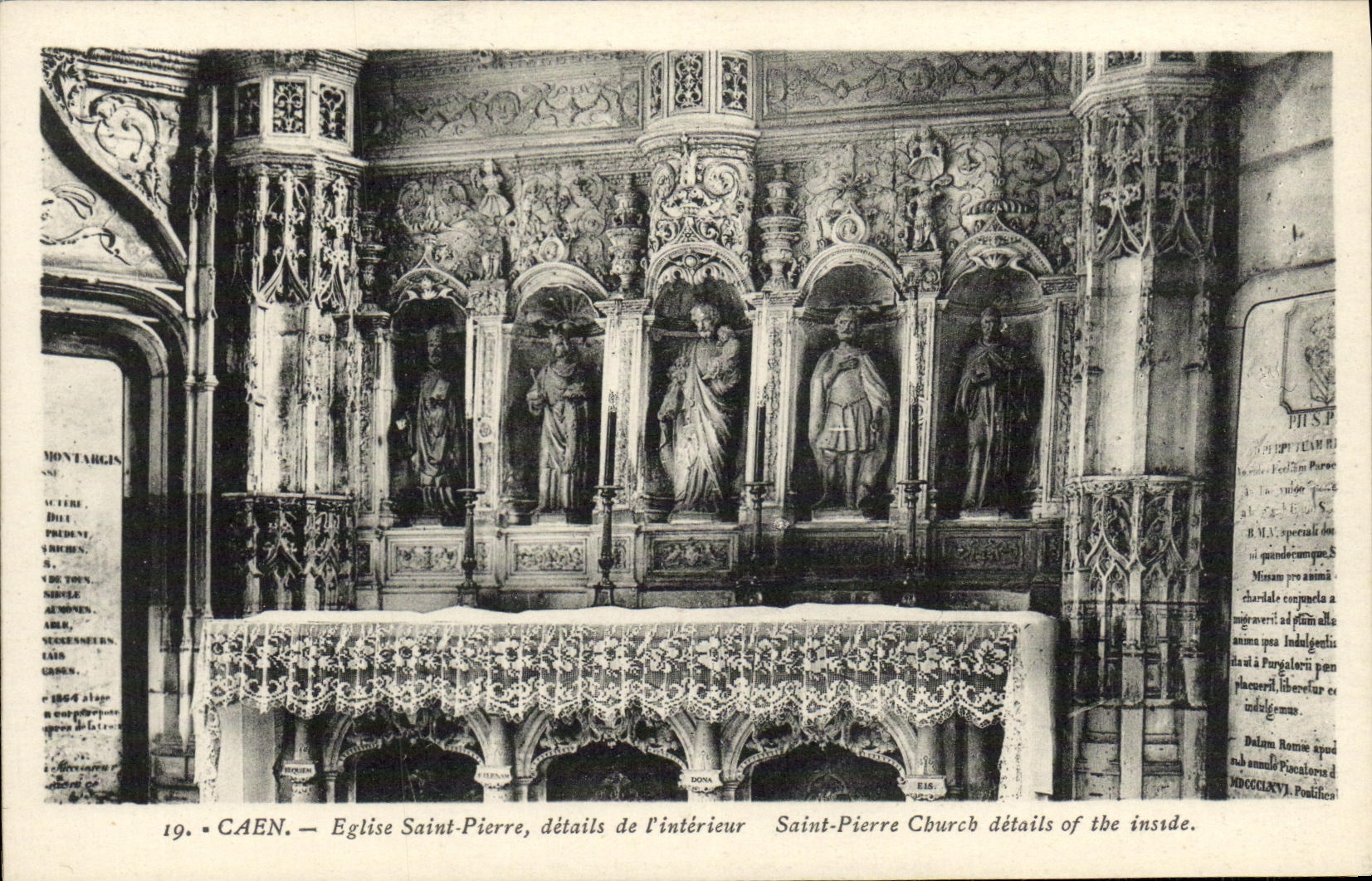 Caen — Église Saint-Pierre, détails de l'intérieur — Montarclin, n°19