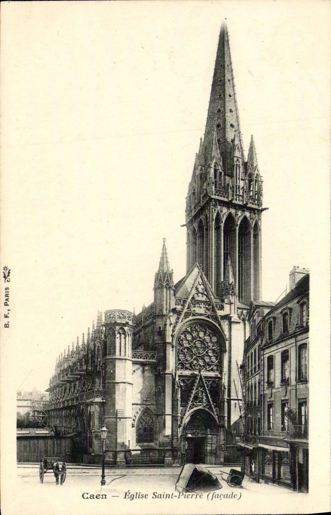 CPA Caen L Eglise Saint Pierre 