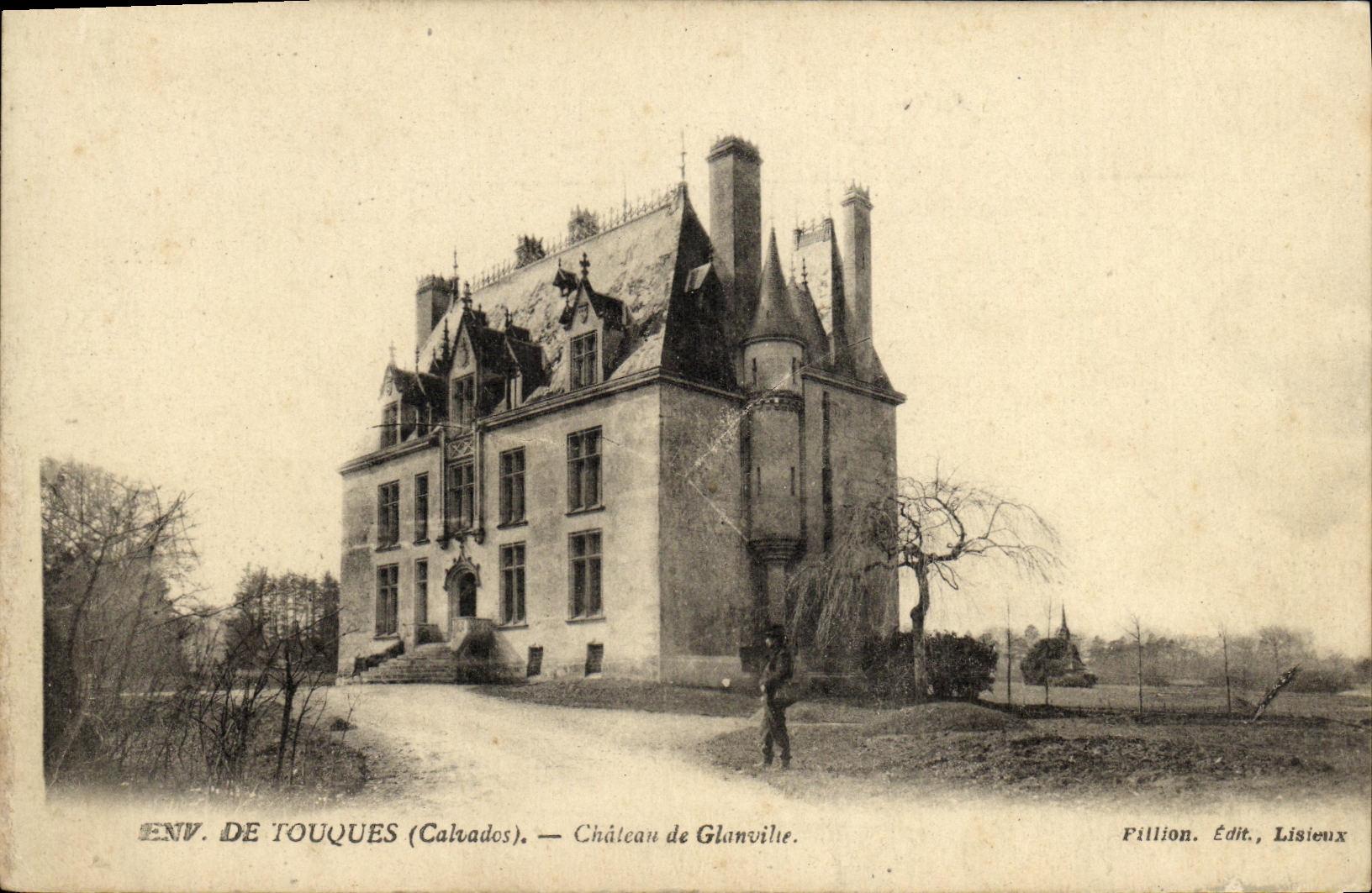 CPA Environs de Touques Chateau de Glanville