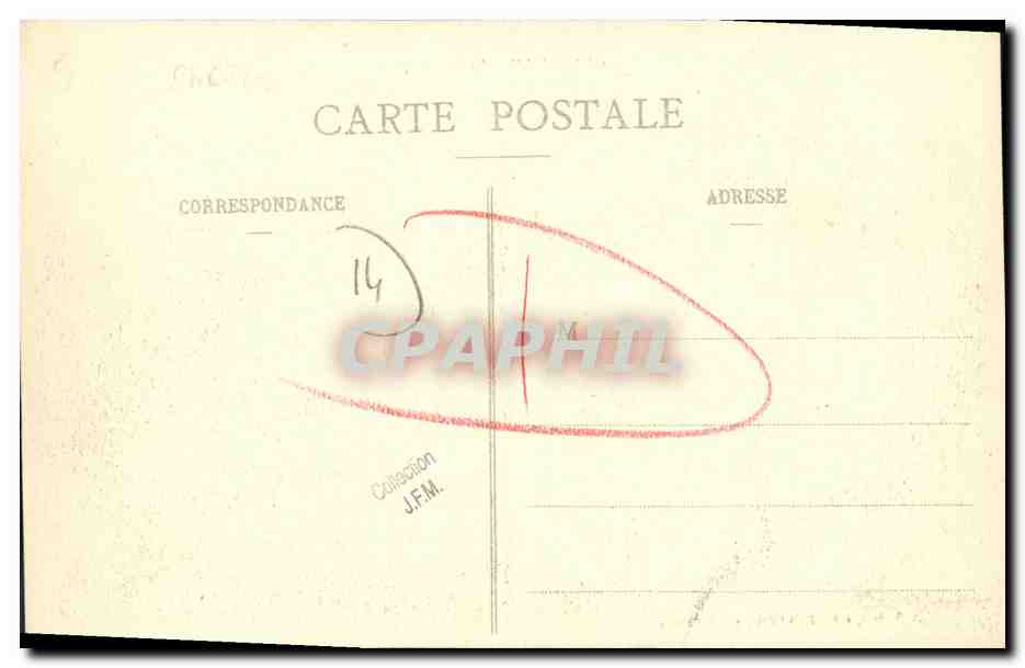 CPA Chateau de Glanville — Verso